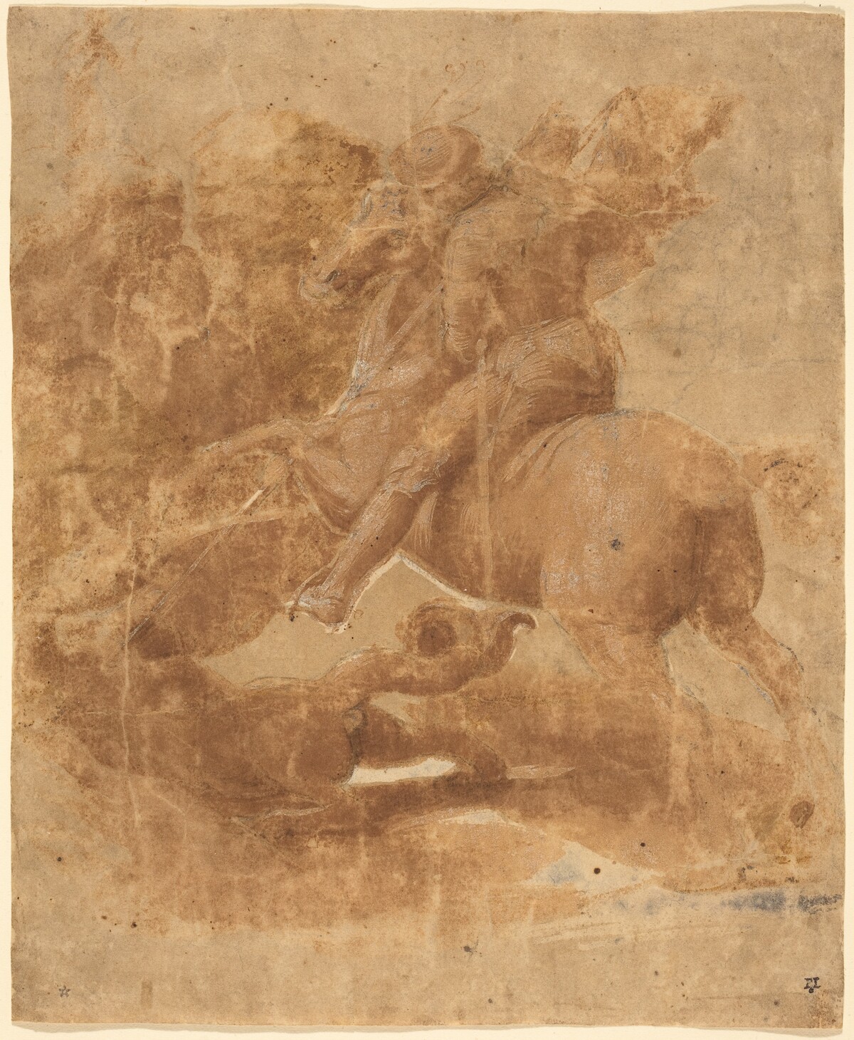 Saint George and the Dragon by Raphael