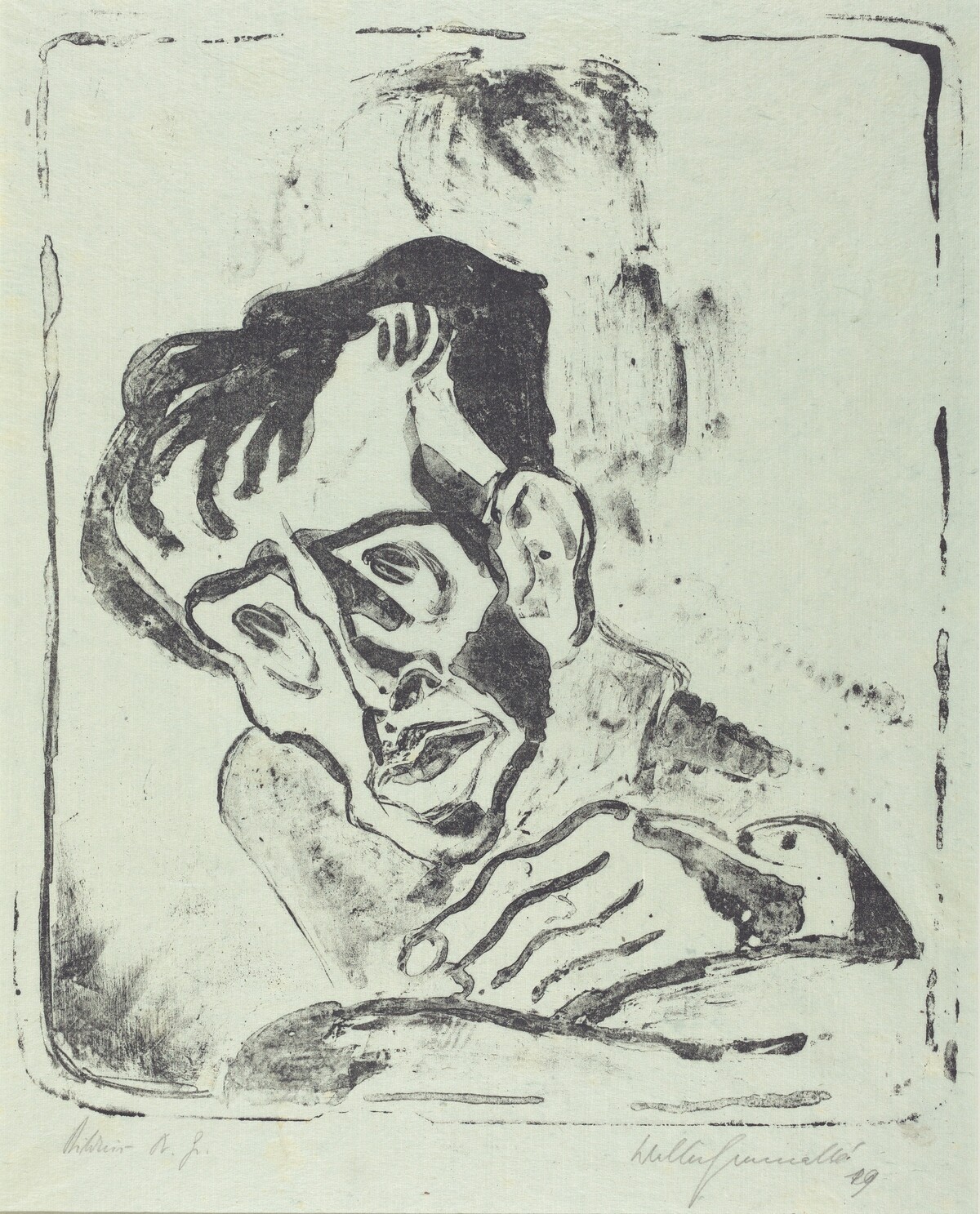 Bildnis Dr. Gr. by Walter Gramatté