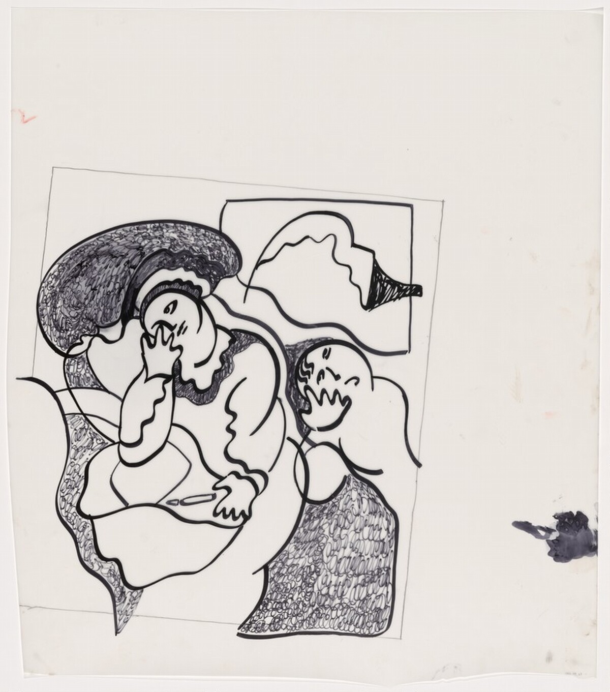 Drawing for "Surprising Novel: Chapter Two" by Sandro Chia