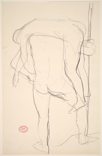 Untitled [model draped over another model's shoulders]