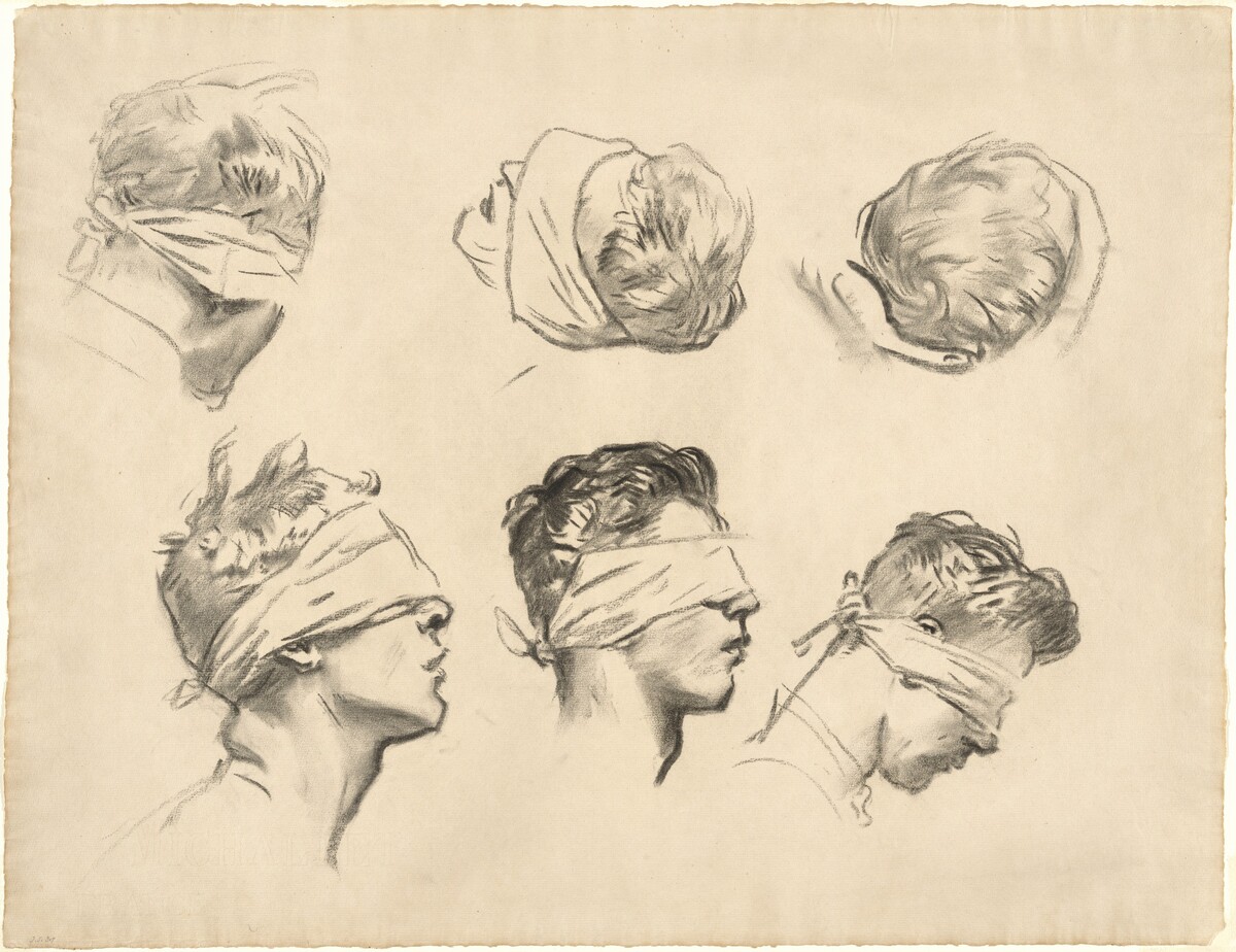 Studies for "Gassed" by John Singer Sargent