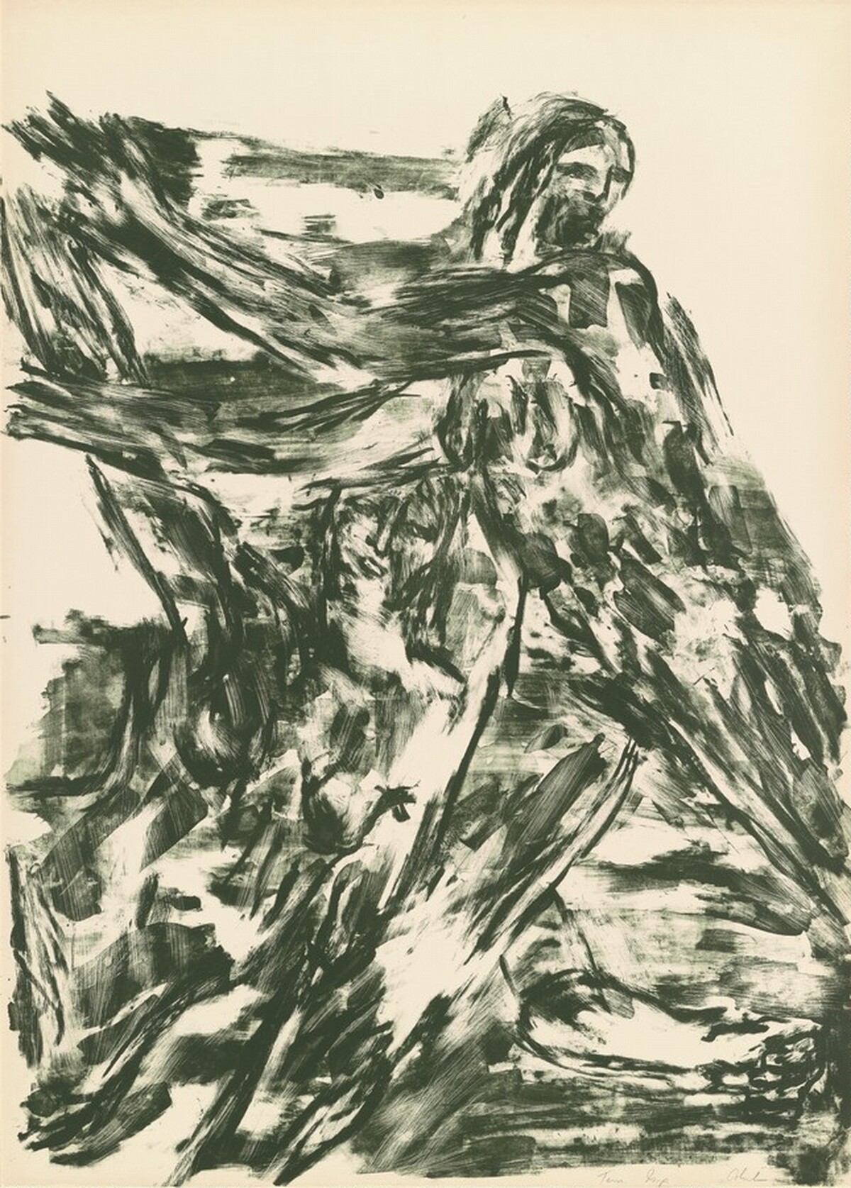 Fleeing Girls by Leon Golub