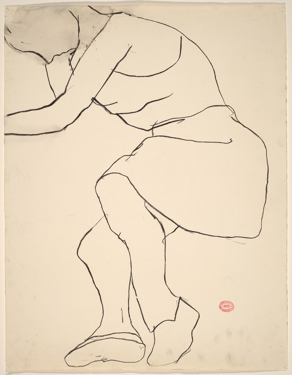 Untitled [model in sleeveless dress and shoes] by Richard Diebenkorn