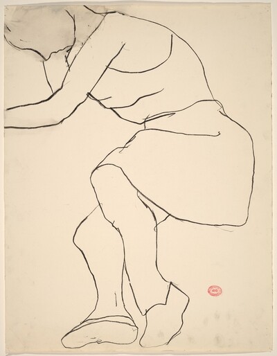 Untitled [model in sleeveless dress and shoes]