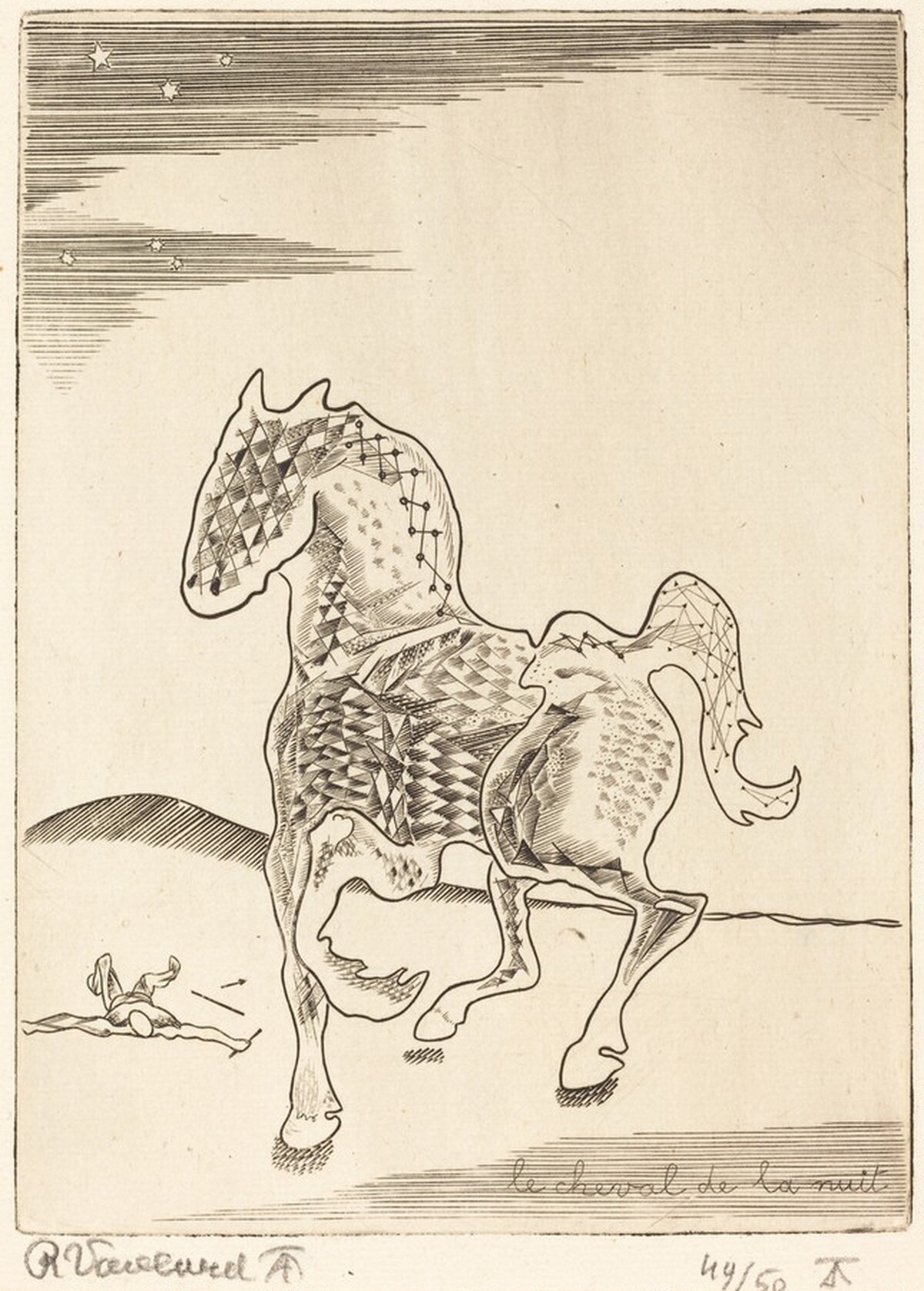 Le cheval de la nuit by Roger Vieillard