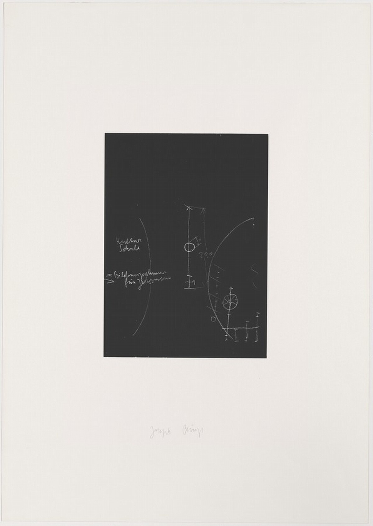Tafel 1 (Blackboard 1) by Joseph Beuys