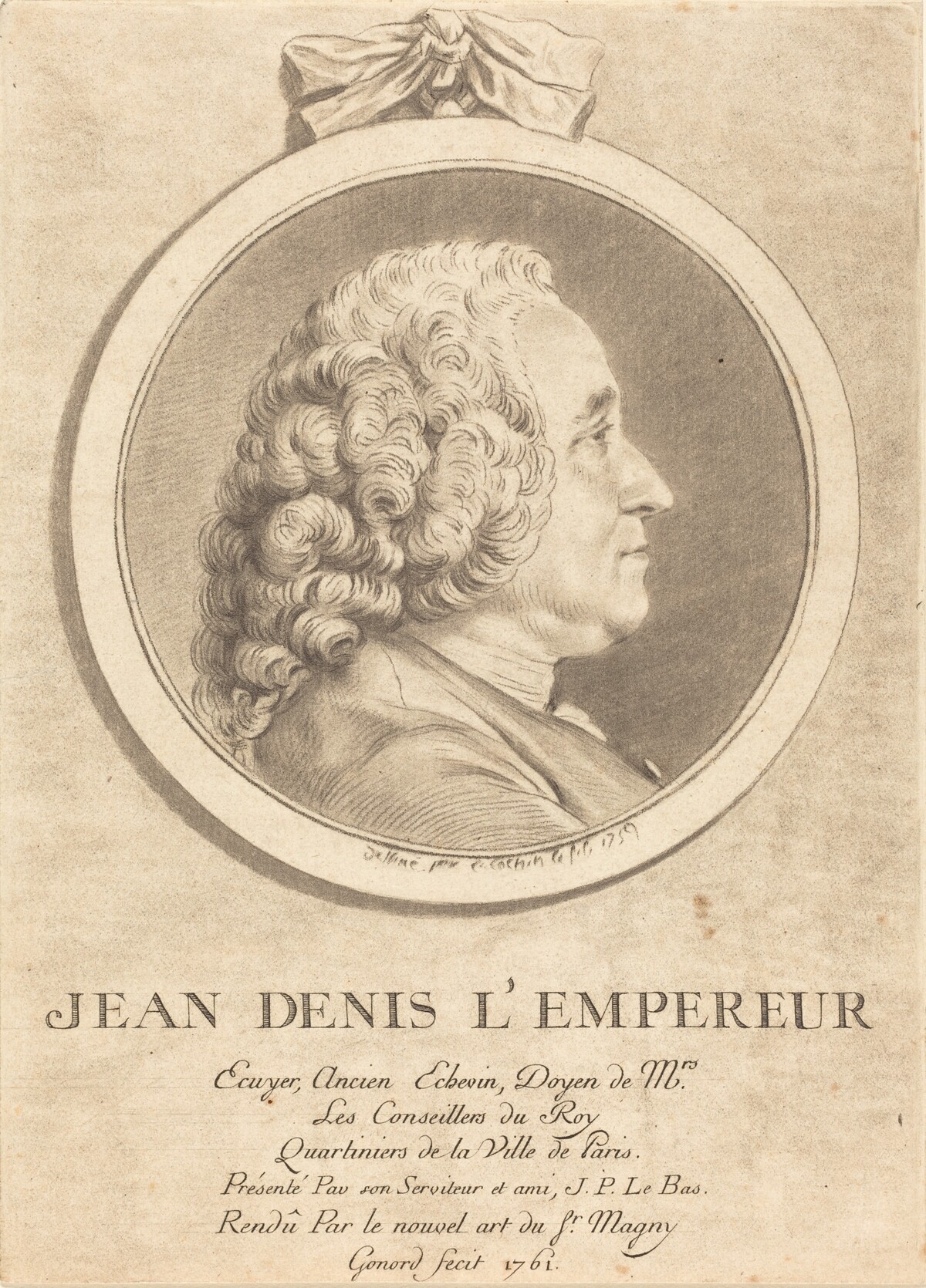Jean Denis L'Empereur by Pierre Gonord after Charles-Nicolas Cochin II
