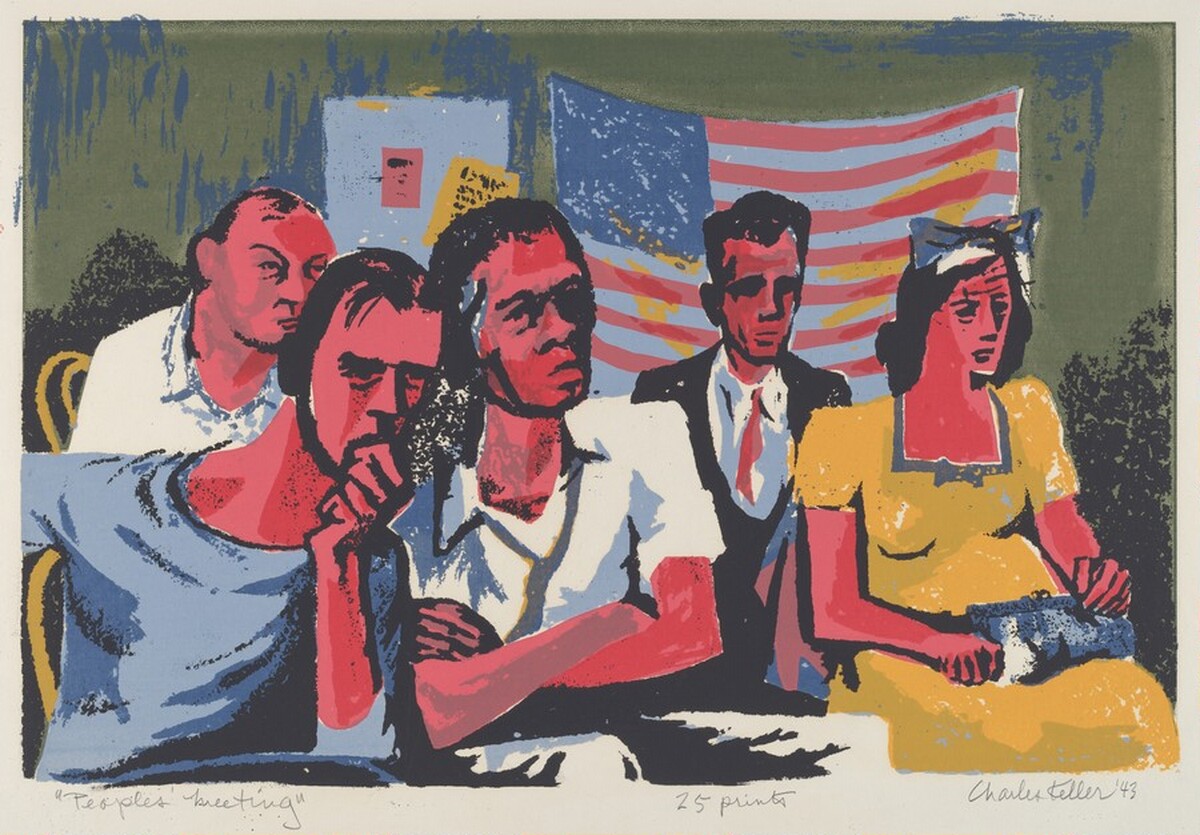 People's Meeting by Charles Keller