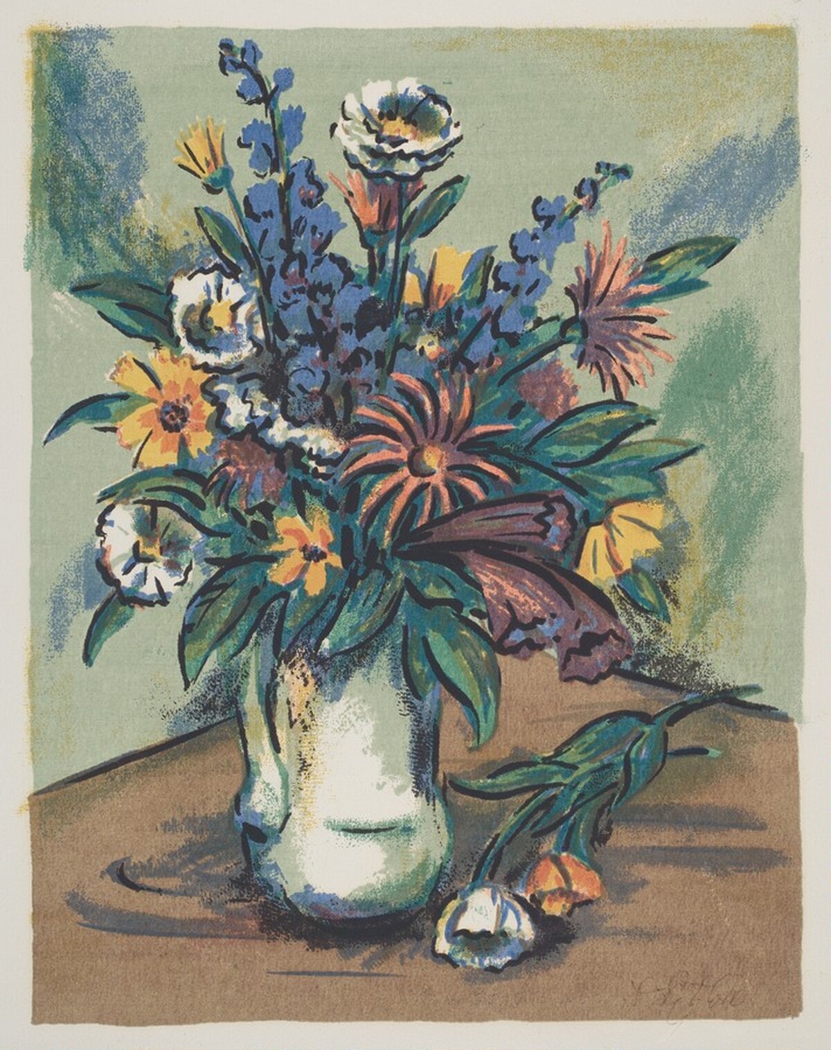 Untitled (Vase of Flowers) by Leonard Pytlak