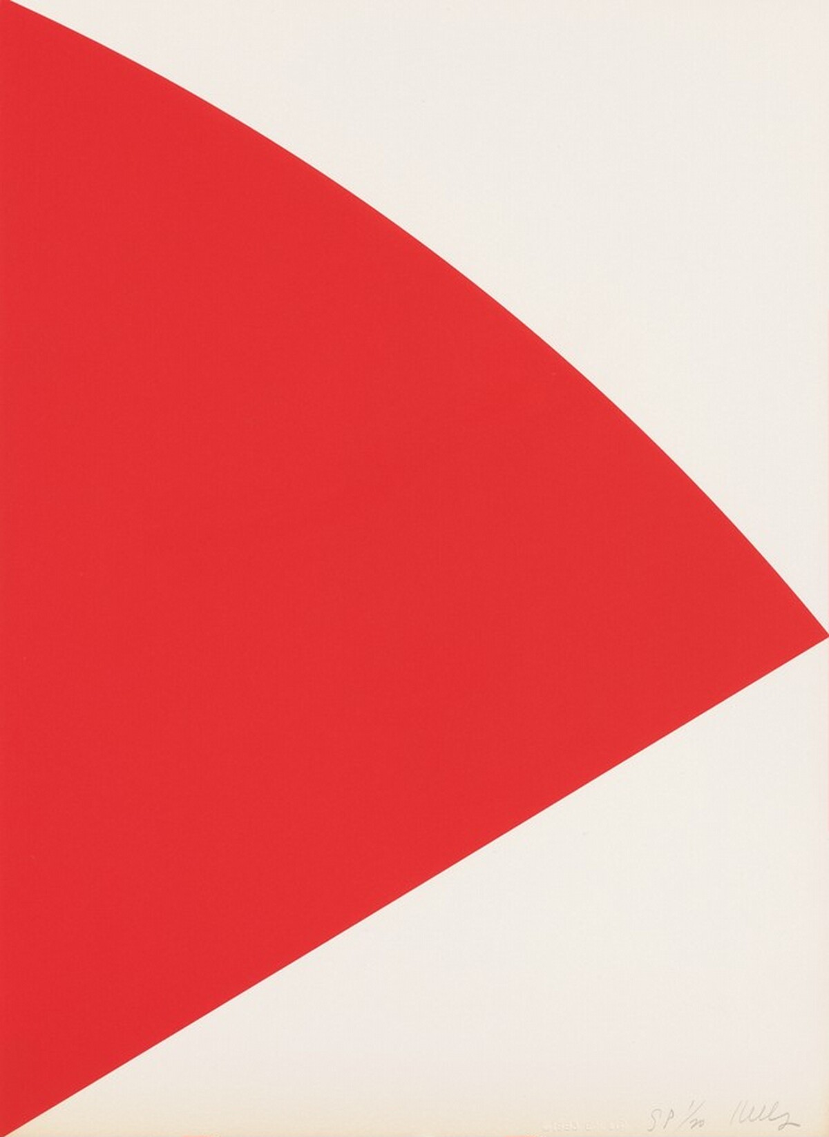 Red Curve (for Joel) by Ellsworth Kelly