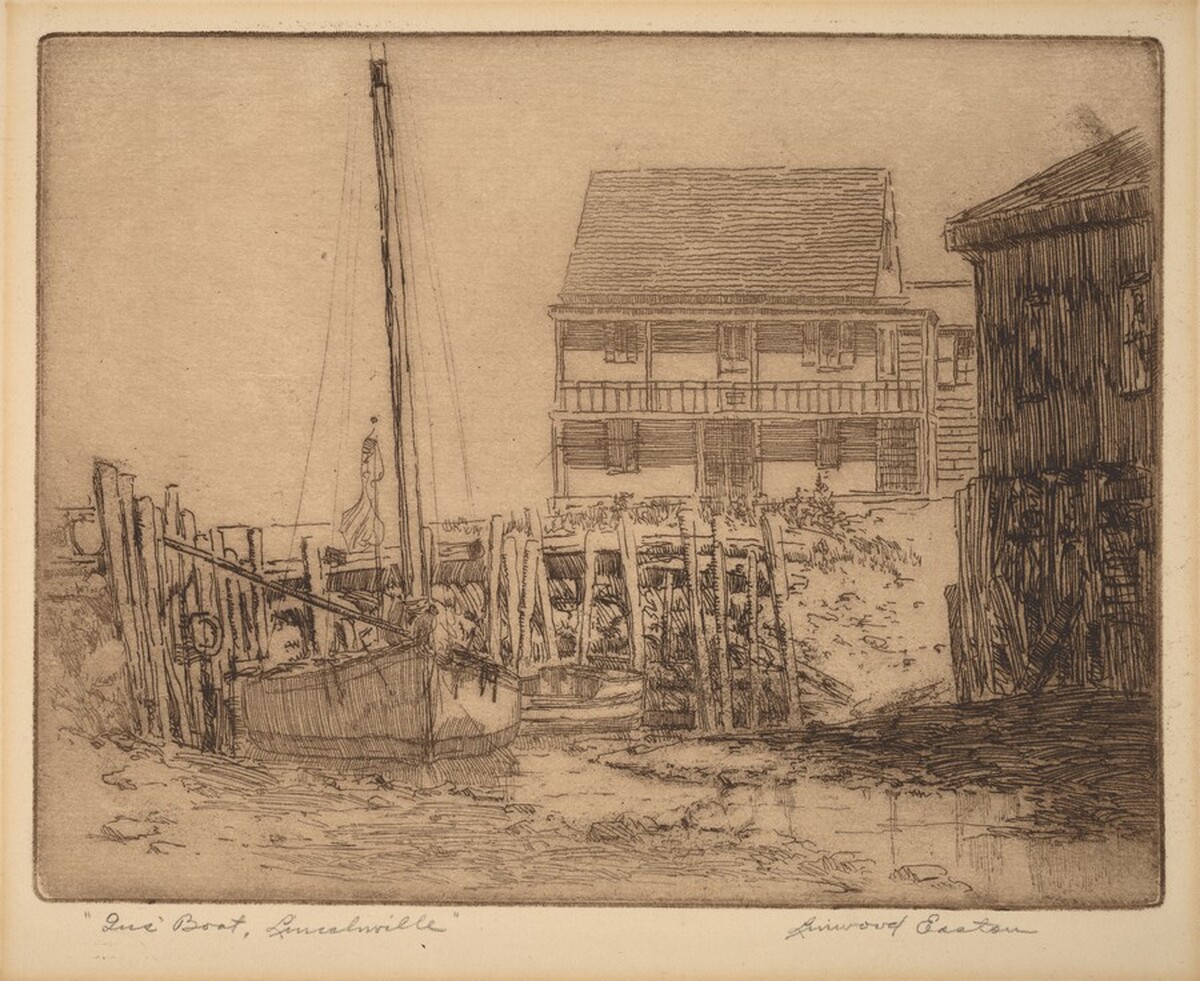 Gus' Boat, Lincolnville by Linwood Easton