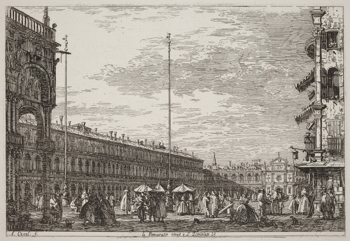 Le Procuratie niove e S. Ziminian V. [upper right] by Canaletto
