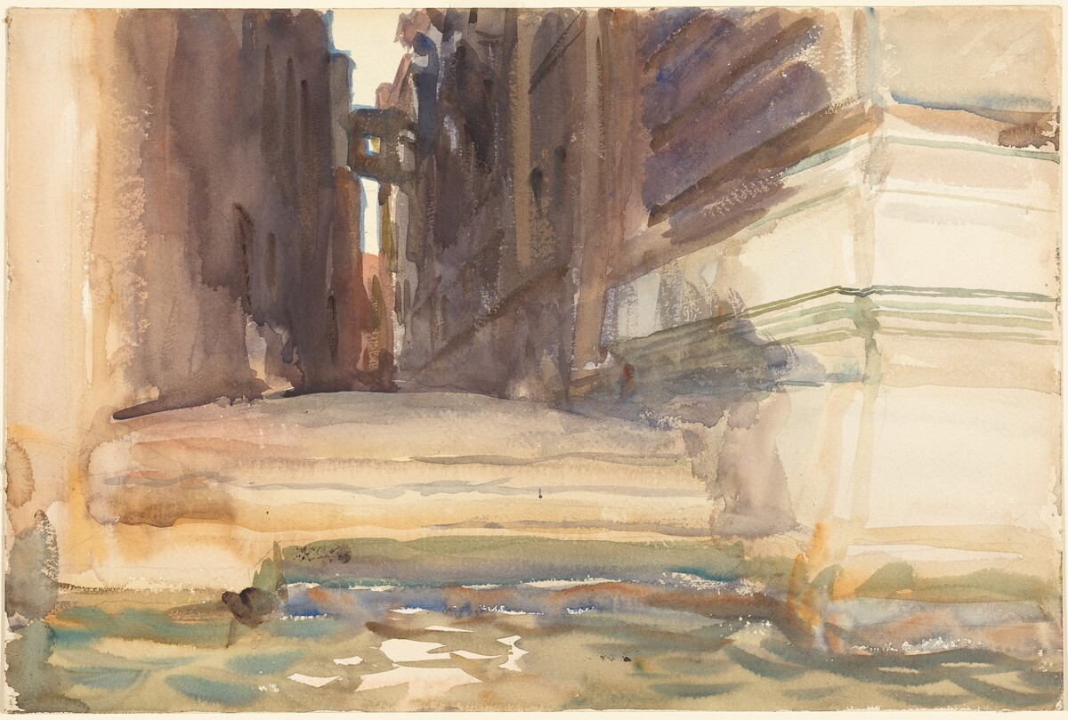 The Calle della Rosa with the Monte di Pietà, Venice by John Singer Sargent