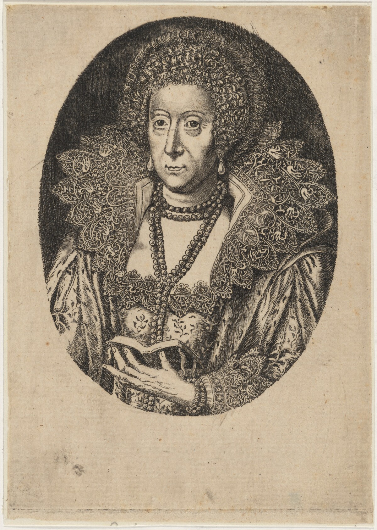 Mary Sidney, Countess of Pembroke by Burnet Reading after Simon de Passe