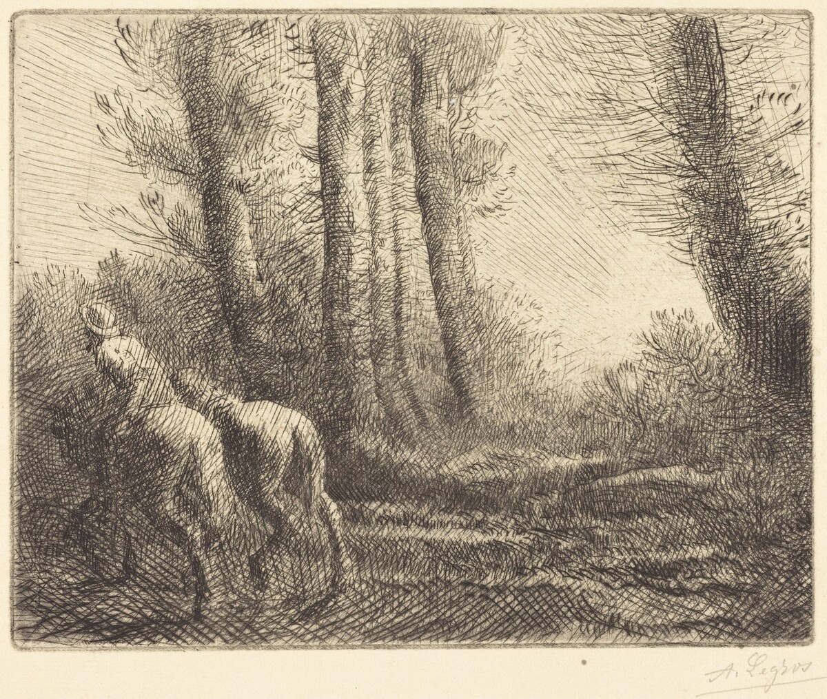 Return from the Plowing (Le retour de labourage) by Alphonse Legros