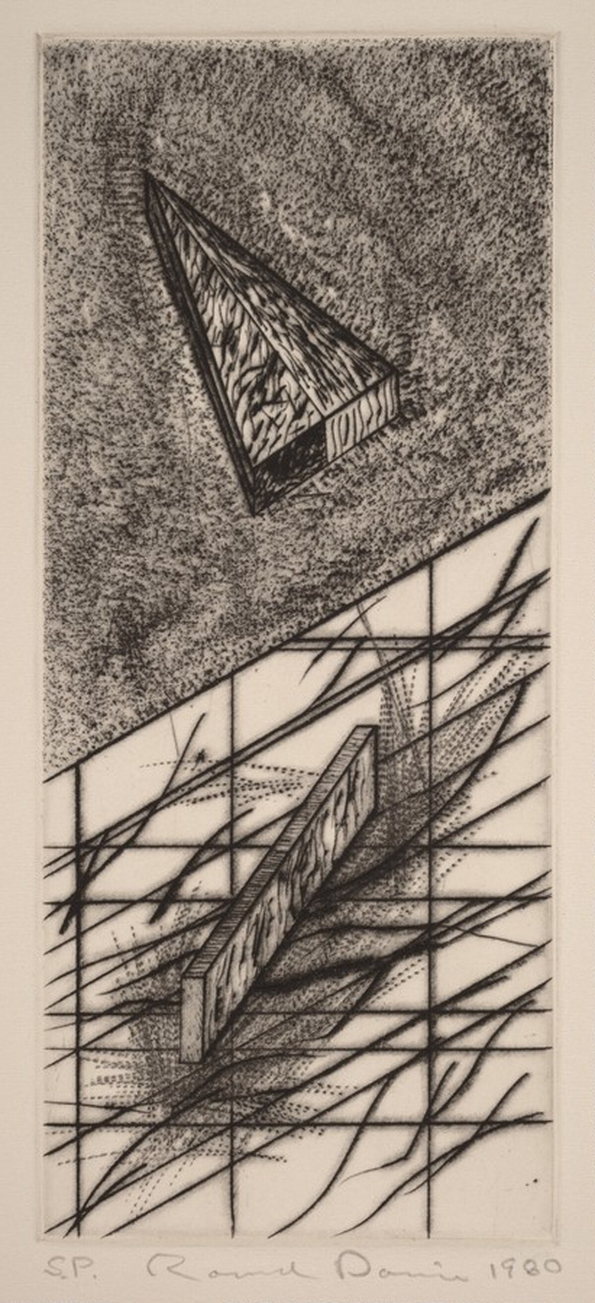 Drypoint Zeta [special proof] by Ronald Davis
