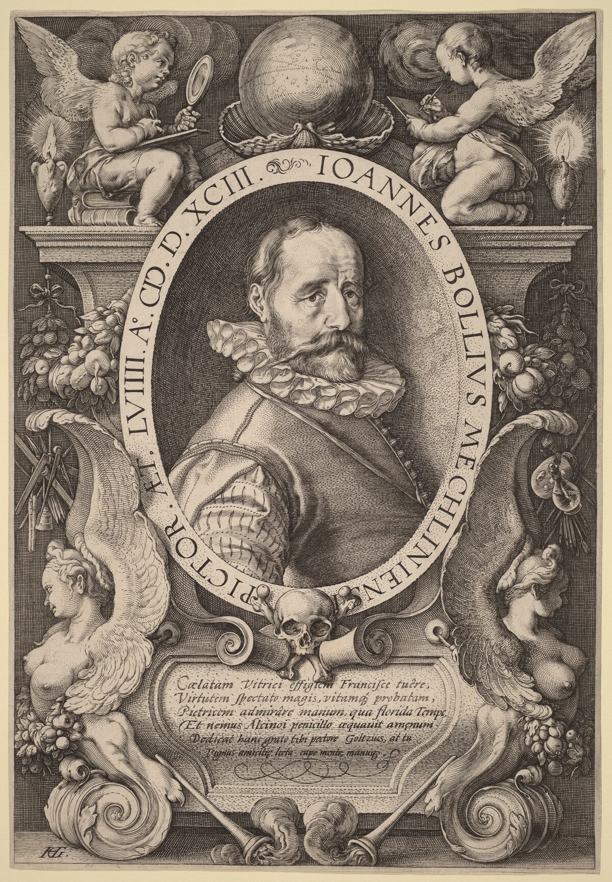 Hans Bol by Hendrik Goltzius