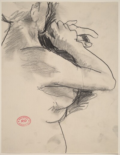 Untitled [female nude with arms raised]