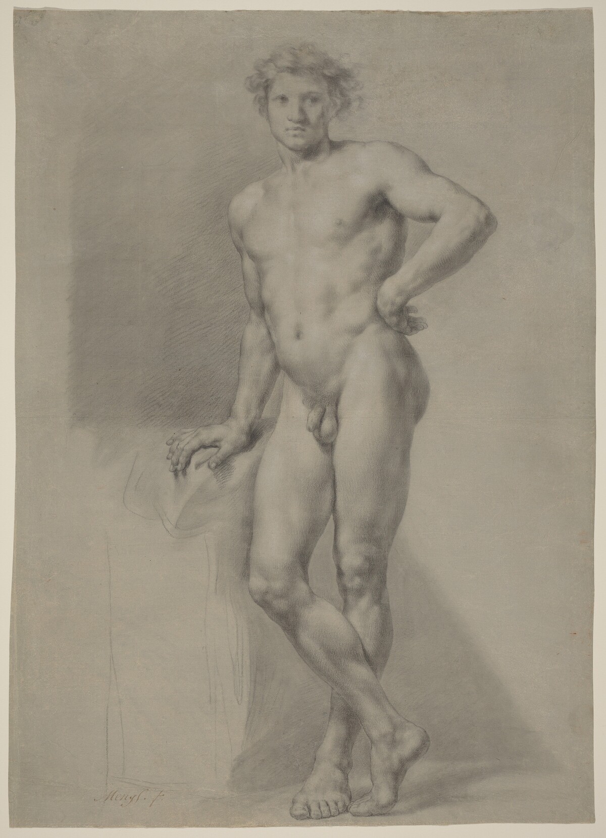 Male Nude Study by Anton Raphael Mengs