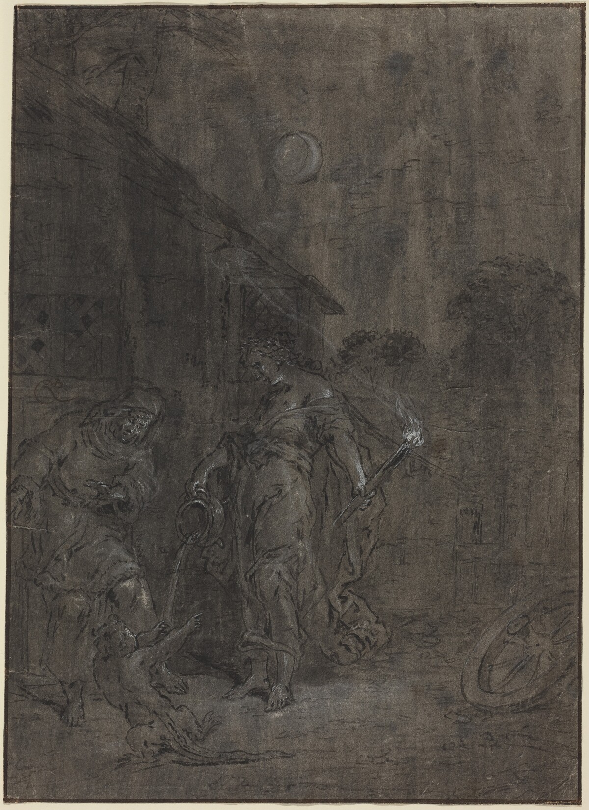 Stellio Changed into a Lizard by Ceres by Leonard Bramer