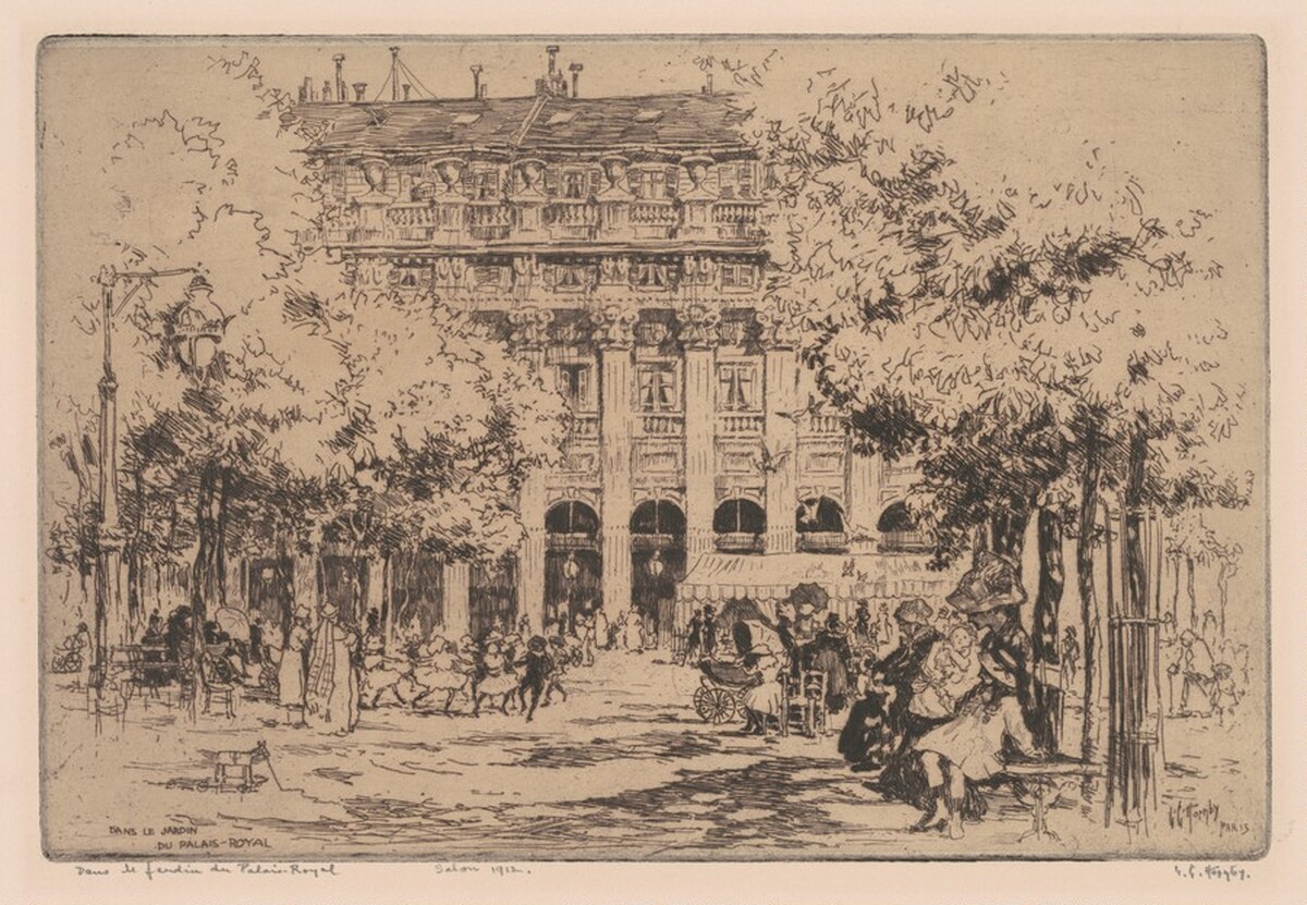 Dans le Jardin du Palais Royal by Lester George Hornby