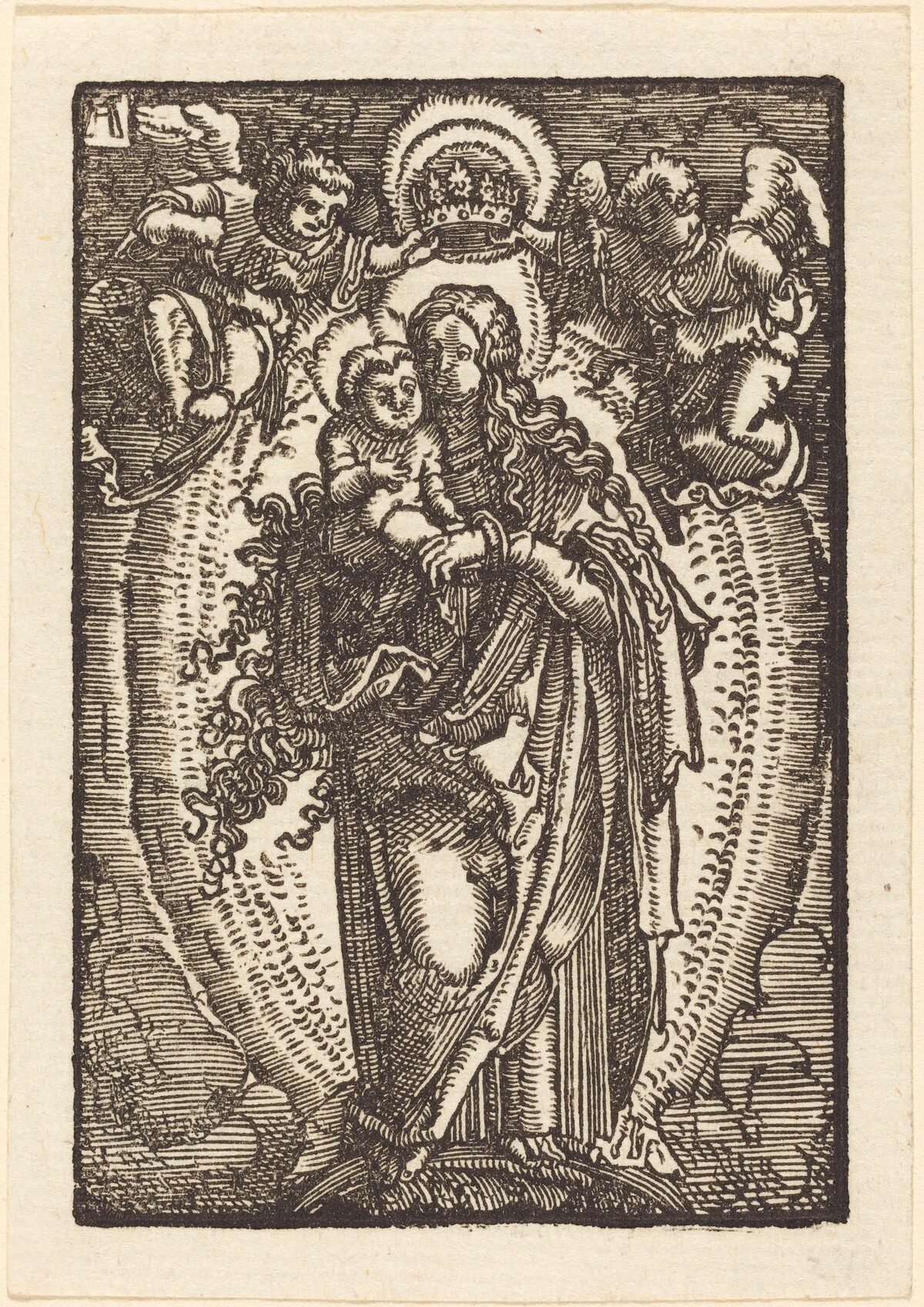 The Virgin and Child on a Crescent by Albrecht Altdorfer