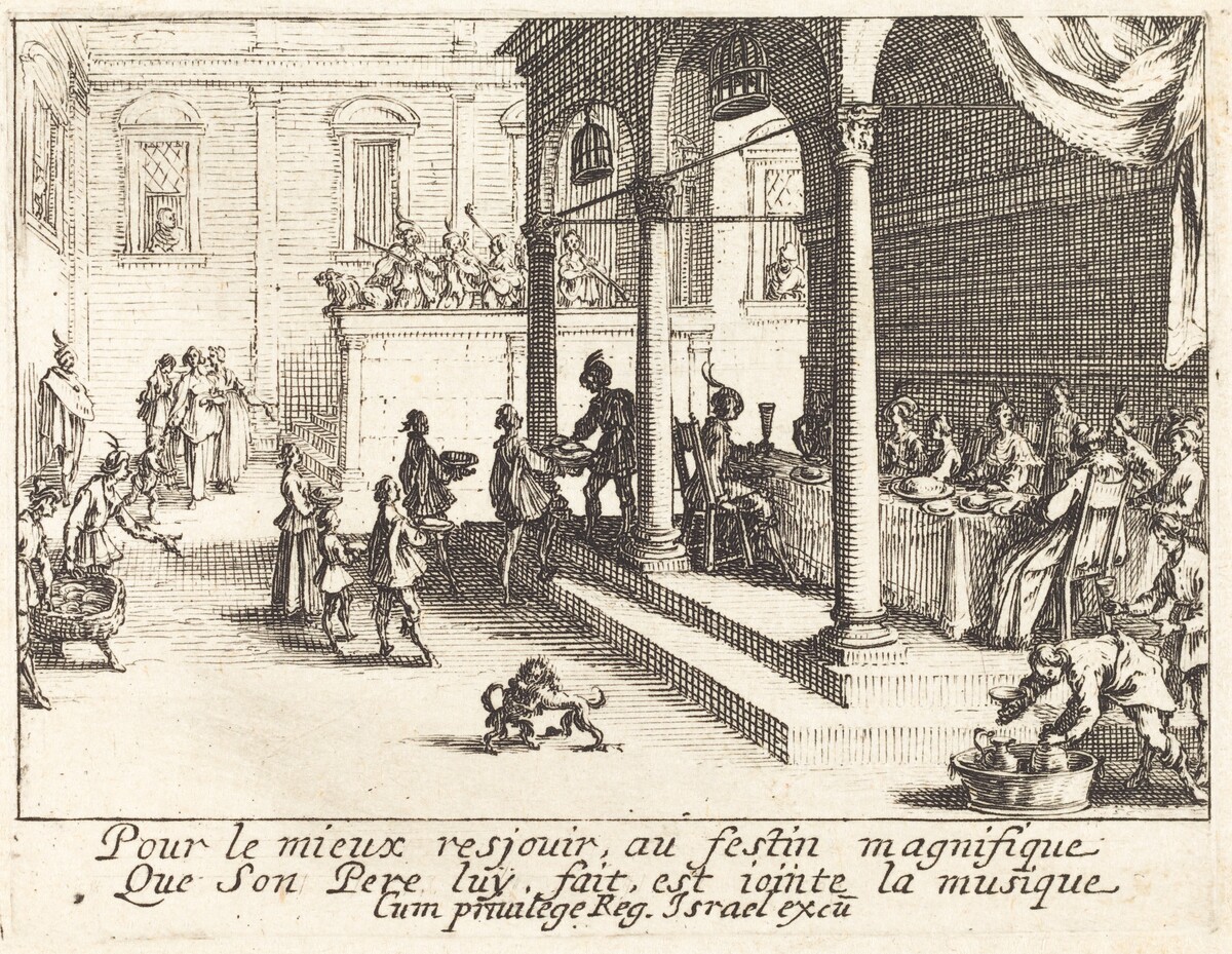 The Feast by Jacques Callot