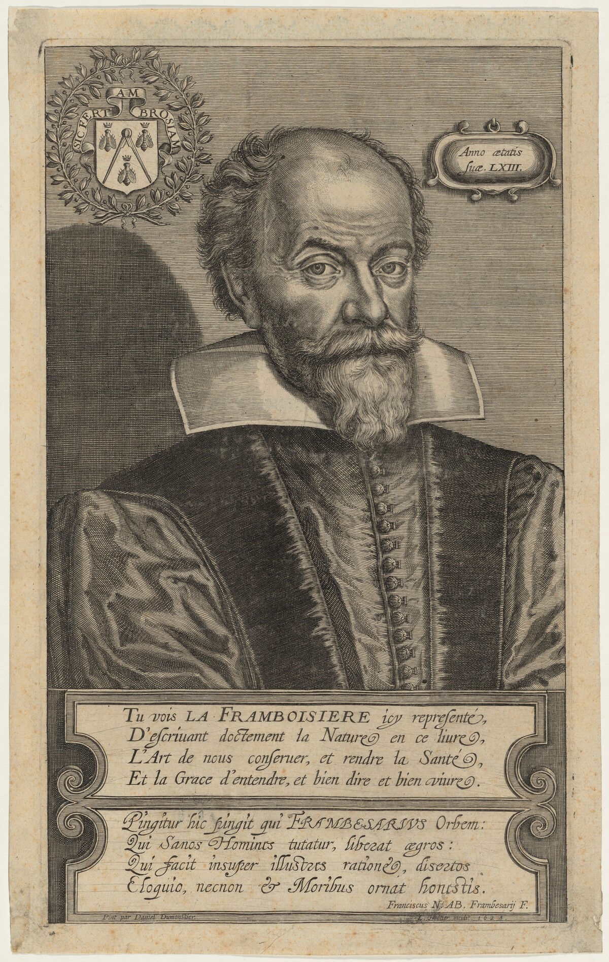 Nicolas Abraham de la Framboisiere by Léonard Gaultier after Daniel Dumonstier