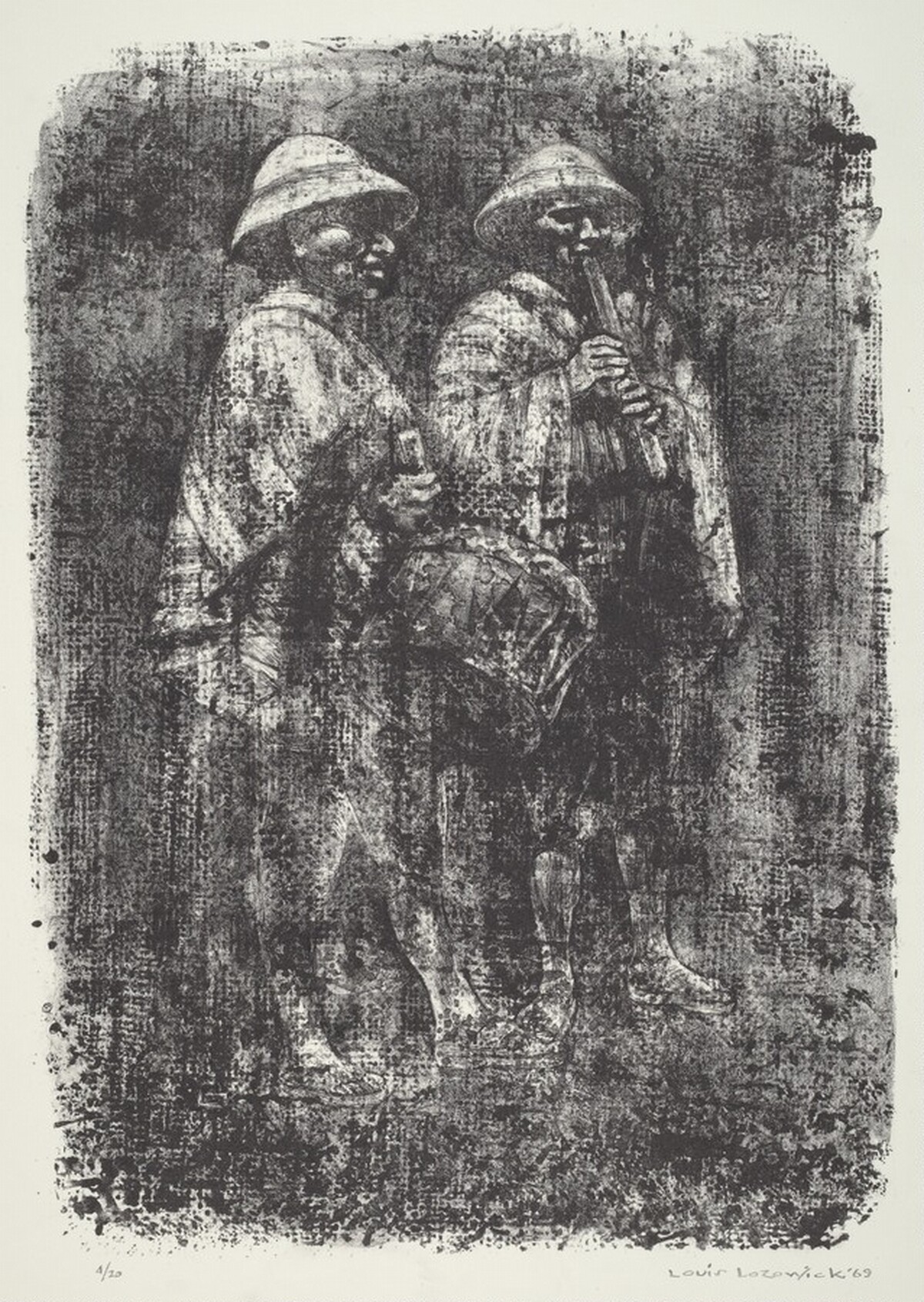 Duet-Peru by Louis Lozowick