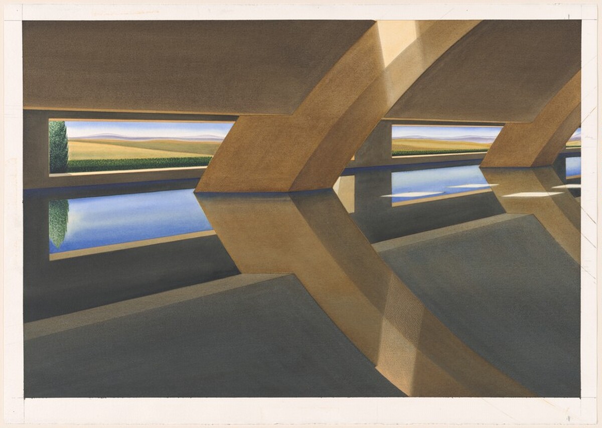 Long Horizon II [left] by Lauretta Vinciarelli
