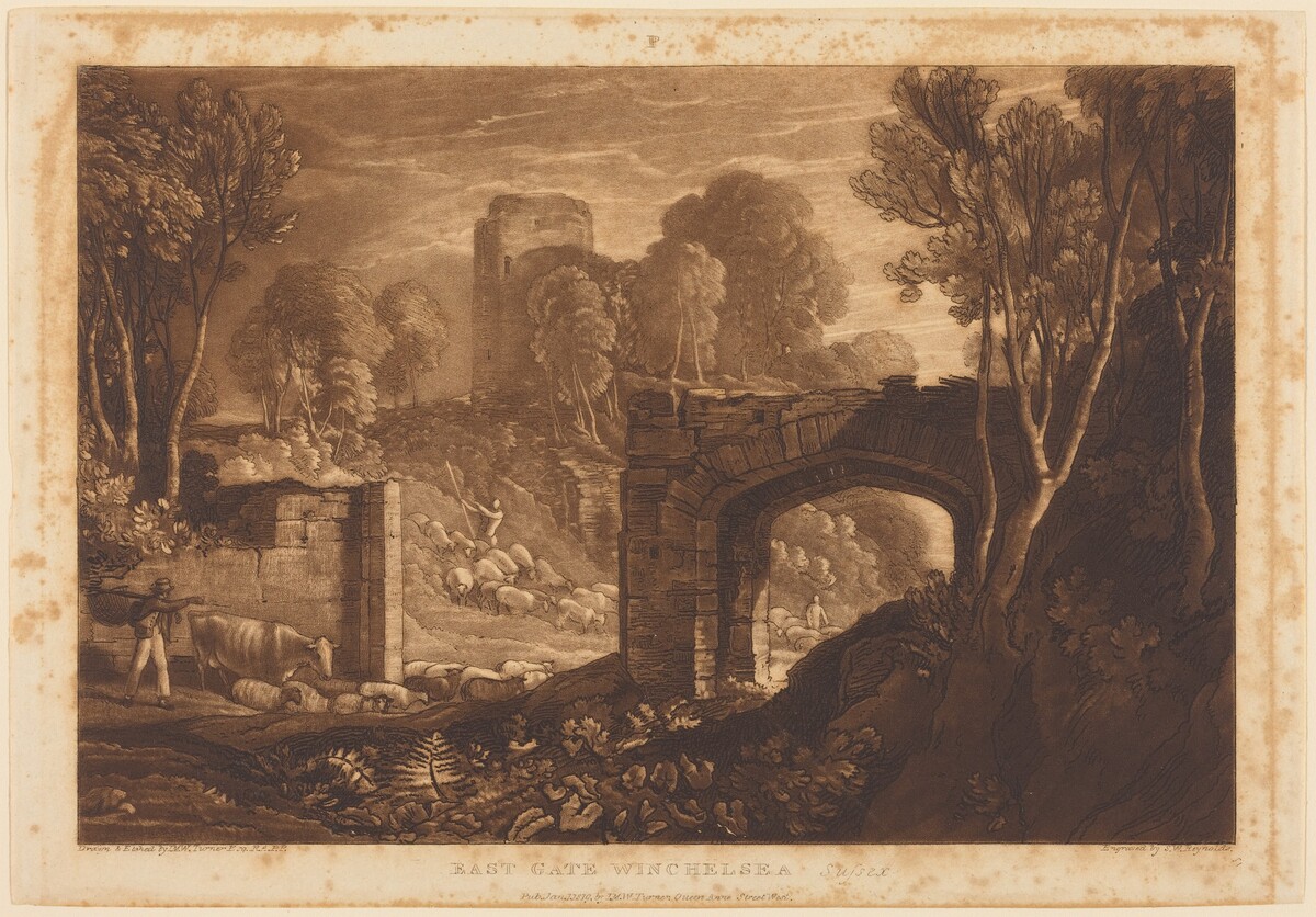 East Gate, Winchelsea by Joseph Mallord William Turner and Samuel William Reynolds I