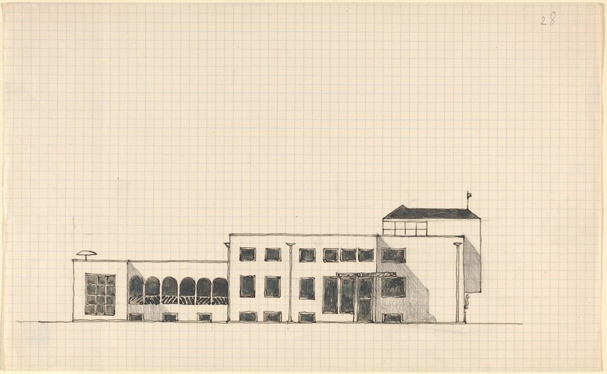 Elevation of a Building by Josef Hoffmann