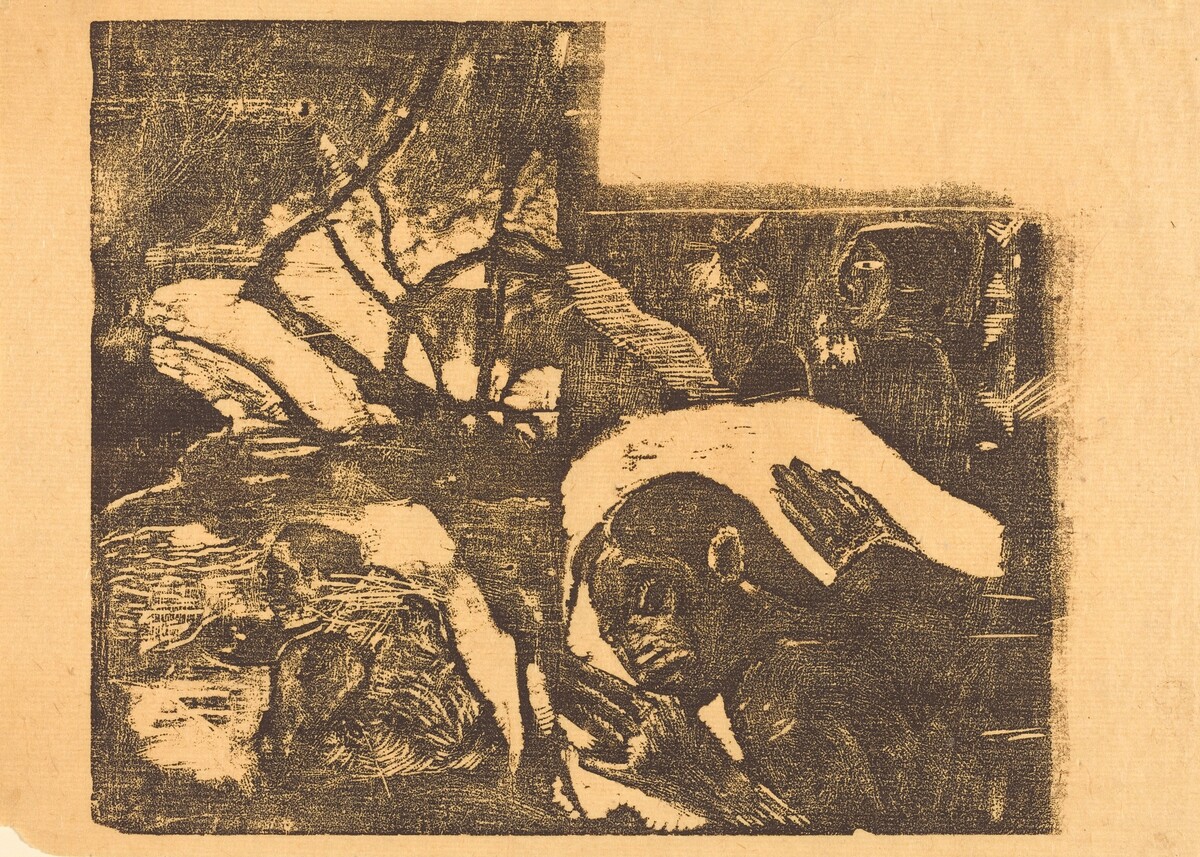 A Maori Woman in a Forest;  Manao Tupapau (She is Haunted by a Spirit) by Paul Gauguin