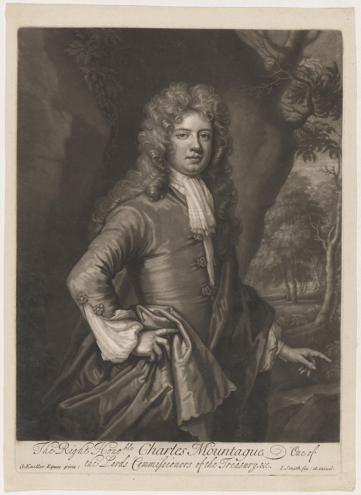 Charles Montagu, First Earl of Halifax by John Smith after Sir Godfrey Kneller