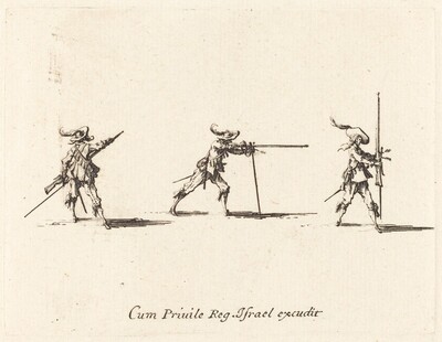 Taking the Firing Position with the Musket