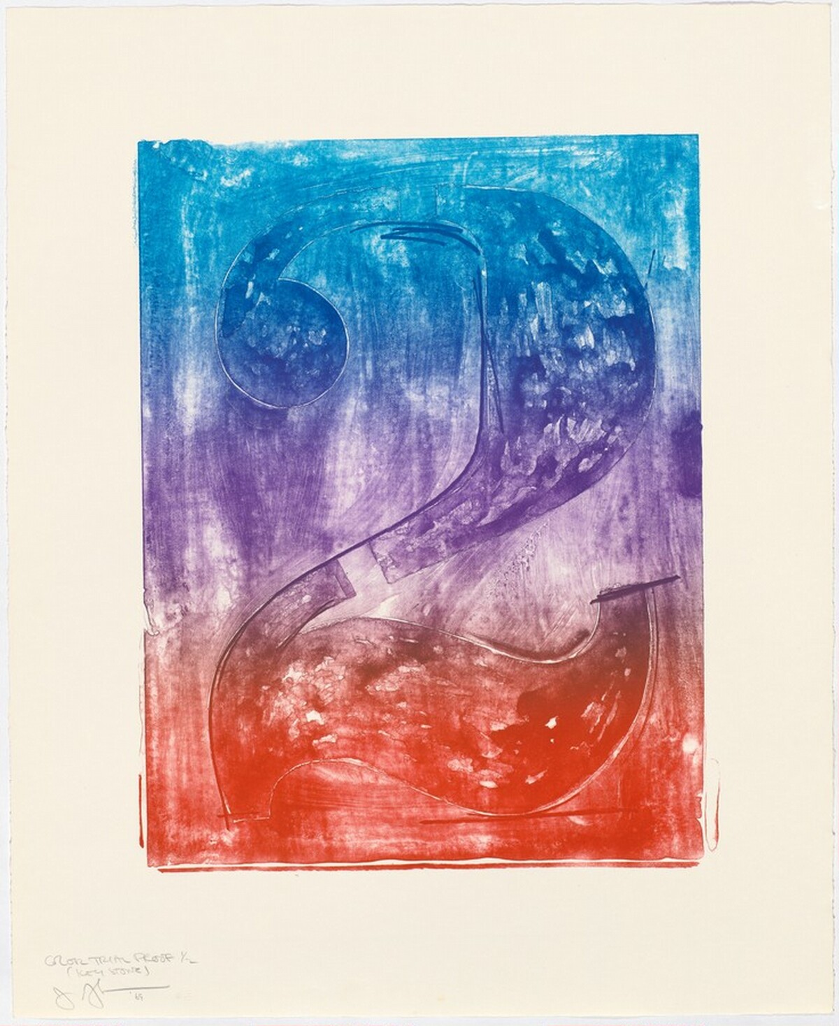 Figure 2 [color trial proof] by Jasper Johns