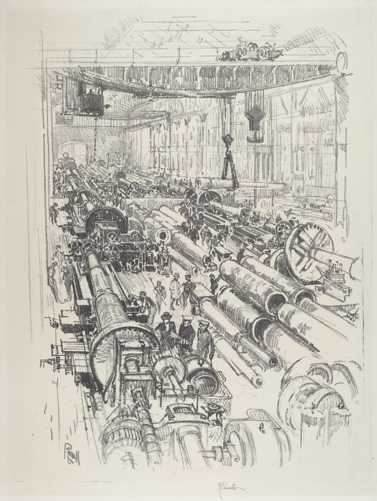 The Gun Shop by Joseph Pennell