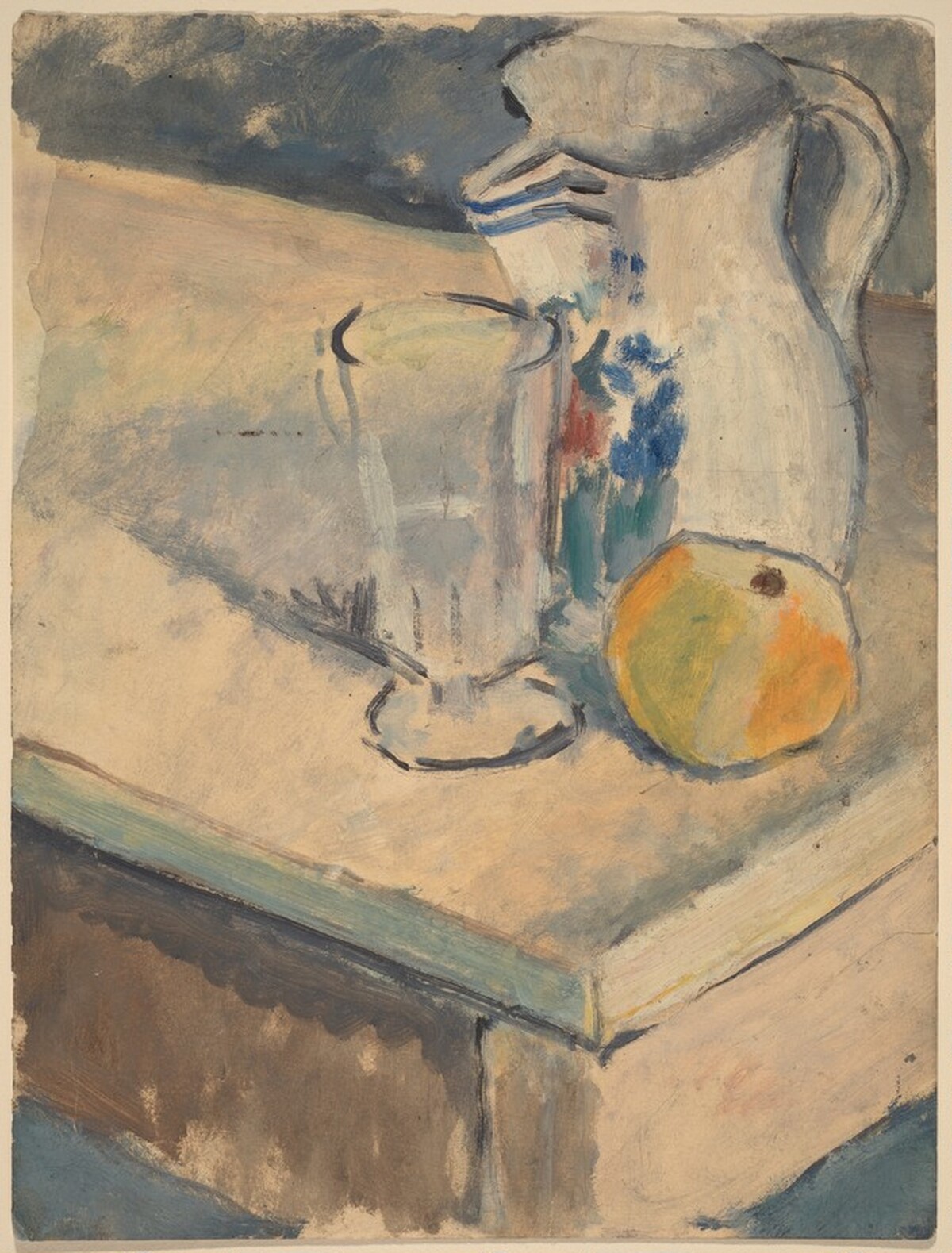Still Life with Glass, Pitcher, and Orange by Mark Rothko