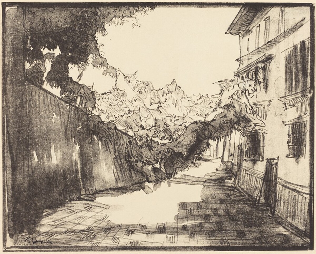 Courtyard, Camp de Mar, Mallorca by Tomás Harris