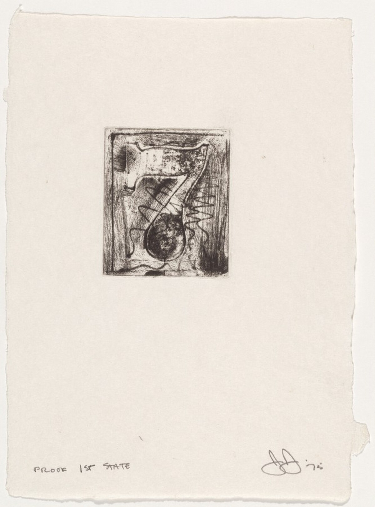 7 [proof of 1st state] by Jasper Johns