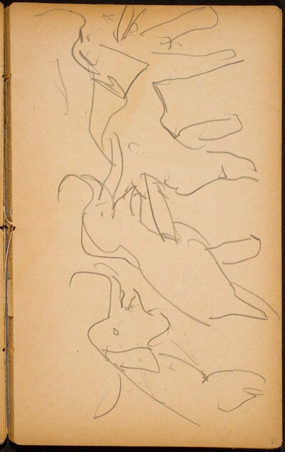 Zirkusnummer mit Elefanten (Three Elephants in a Circus Act) [p. 35]