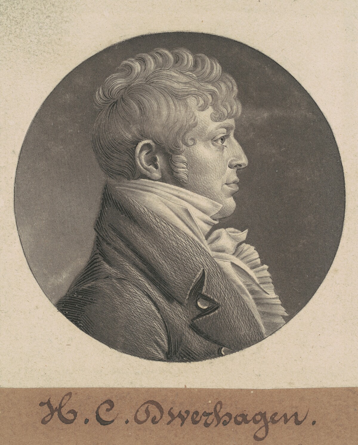H. C. Dwerhagen by Charles B. J. Févret de Saint-Mémin