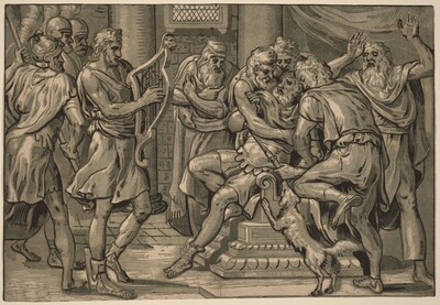 David Playing the Harp before Saul