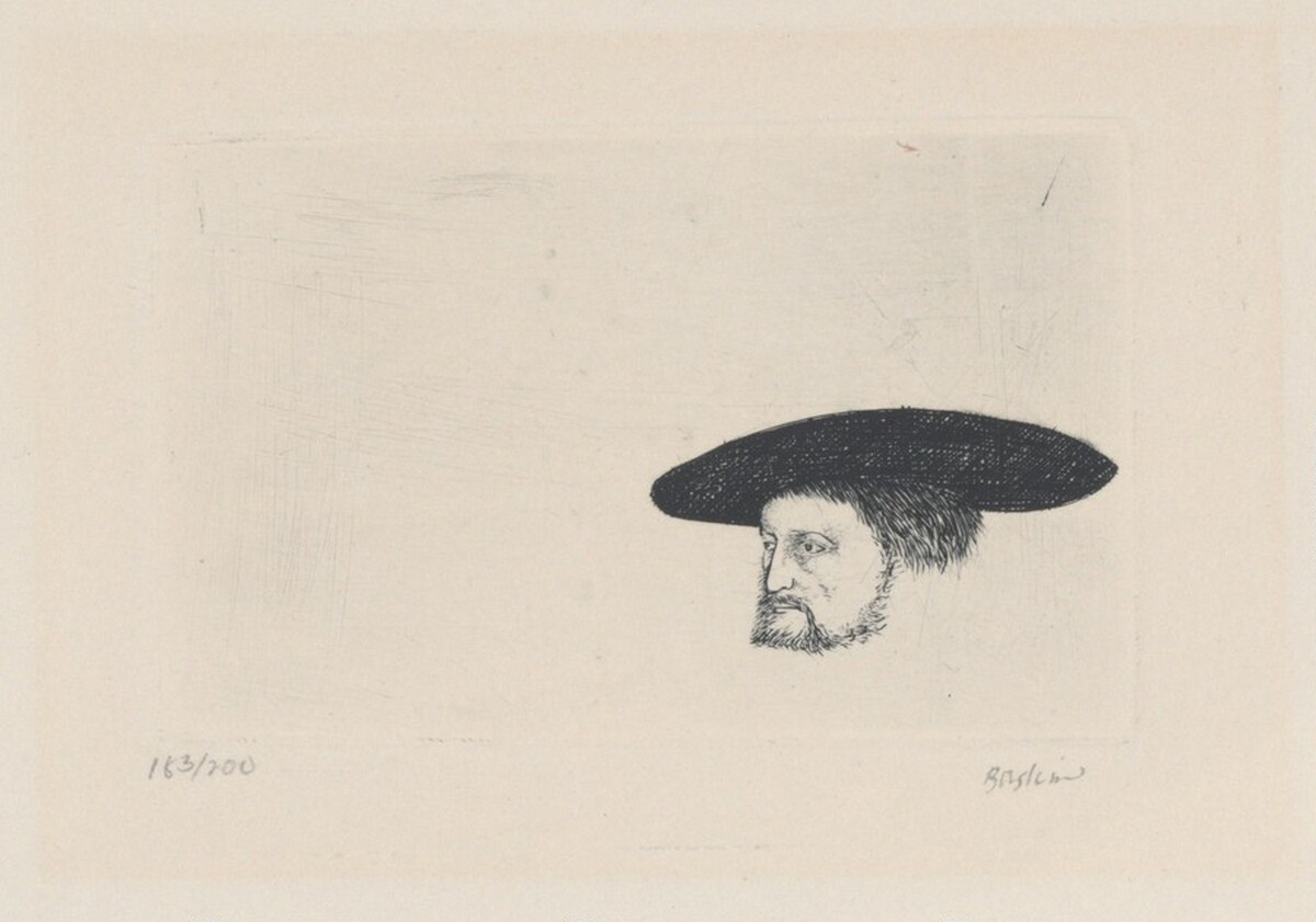Man with Hat by Leonard Baskin