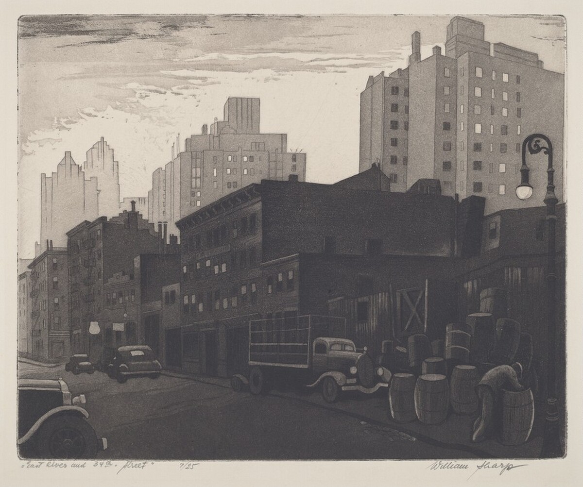 East River & 34th Street by William Sharp