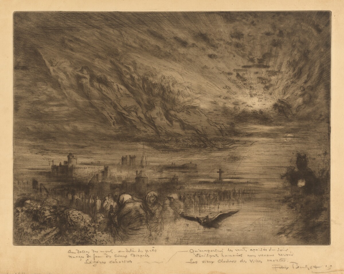 Les Esprits des Villes Mortes (Spirits from the Cities of the Dead) by Félix-Hilaire Buhot