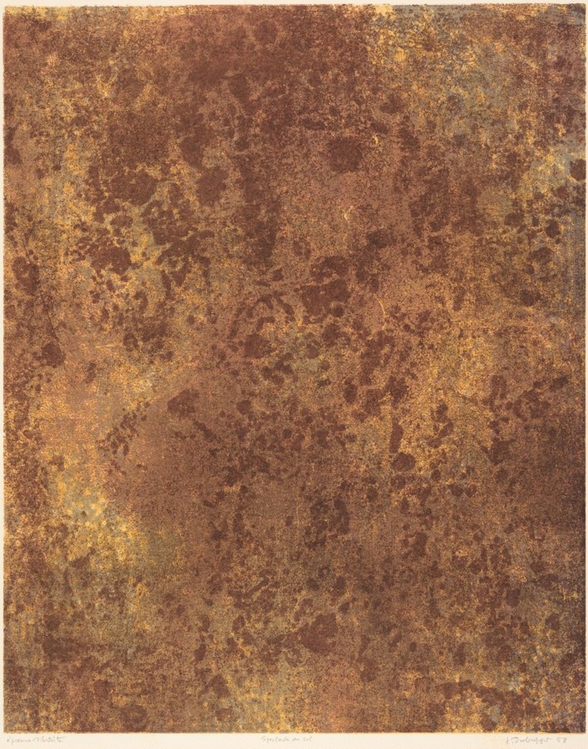 Spectacle au sol by Jean Dubuffet