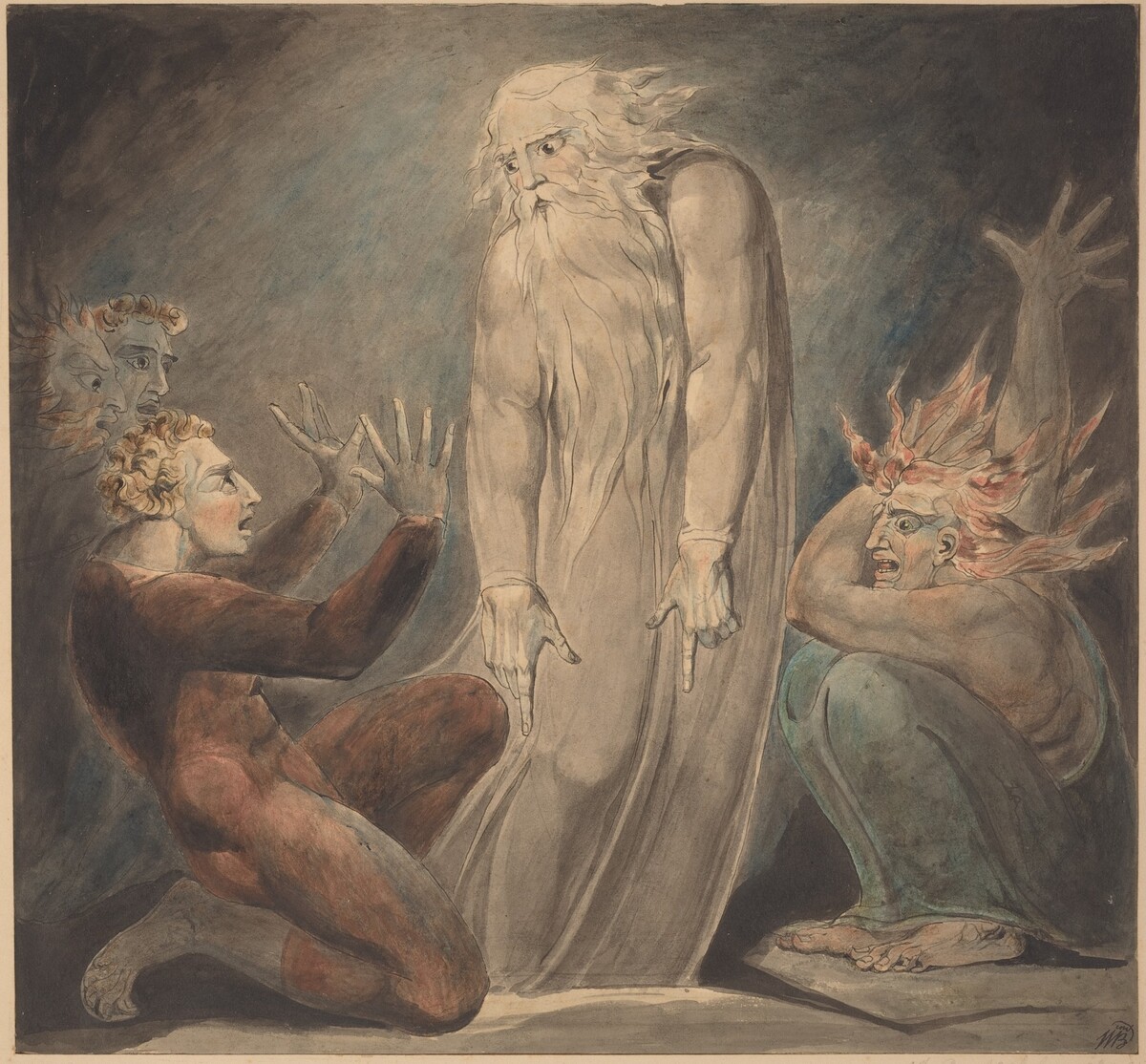 The Ghost of Samuel Appearing to Saul by William Blake