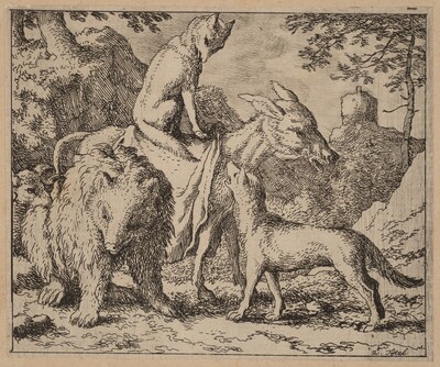 Reynard Seated Atop the Ass