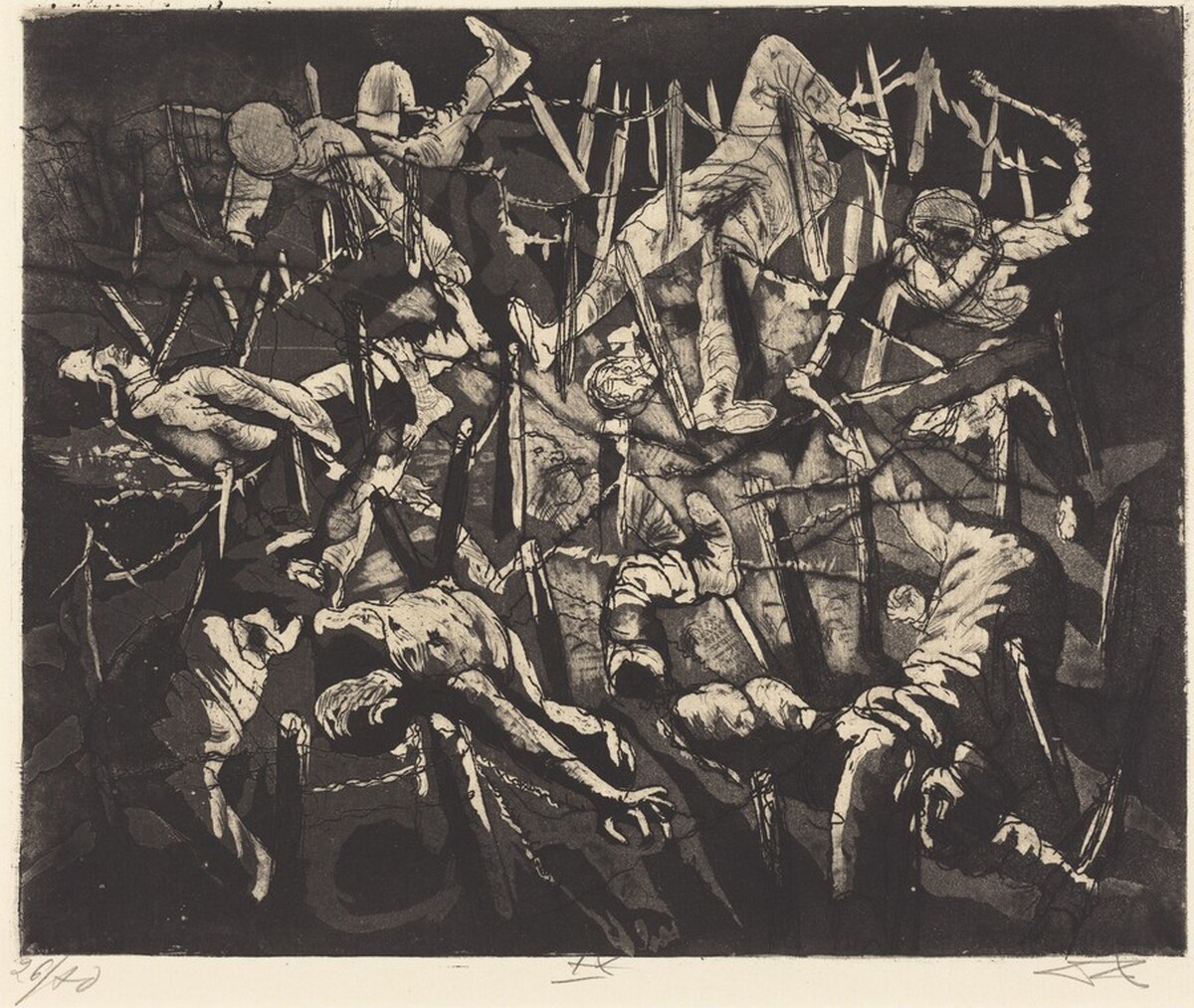 Dance of Death Anno 17 (Totentanz anno 17) by Otto Dix